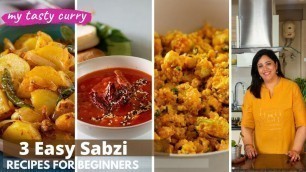 '3 Dinner Recipes Indian Vegetarian | Paneer Bhurji Recipe | Aloo Bhujia | ASMR | Vegetarian Recipes'