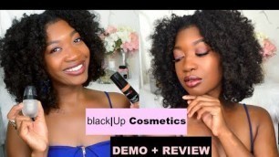 'black|Up Cosmetics First Impressions + Demo | Primer, Concealer, Highlighter &  Foundation for WOC'