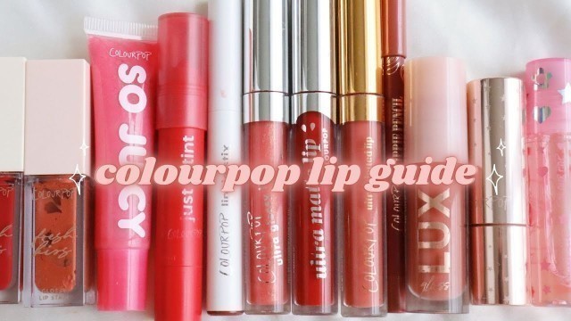 'COLOURPOP LIP GUIDE 2021