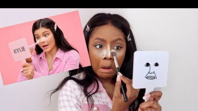 'BLACK GIRL TRIES KYLIE JENNER MAKEUP'