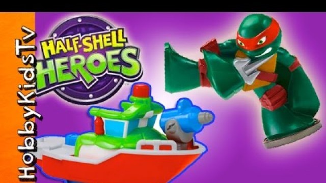 'TMNT Half Shell Heroes Water Toys! Review of Toys HobbyKidsTV'