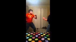 'Two kids fighting MMA'