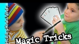 'Magician Tricks the HobbyKids with MAGIC?! Las Vegas Store HobbyKidsVids'