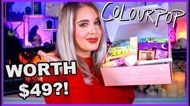 'NEW! COLOURPOP SPOOKY SECRET $49 MYSTERY BOX! || WAS IT GOOD?! || OCTOBER 2022 || VLOG-O-WEEN # 5'