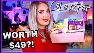 'NEW! COLOURPOP SPOOKY SECRET $49 MYSTERY BOX! || WAS IT GOOD?! || OCTOBER 2022 || VLOG-O-WEEN # 5'