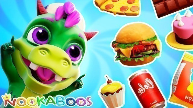 'Junk Food Song | Eat Healthy Foods | Monster Babies and Nookaboos'