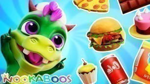 'Junk Food Song | Eat Healthy Foods | Monster Babies and Nookaboos'