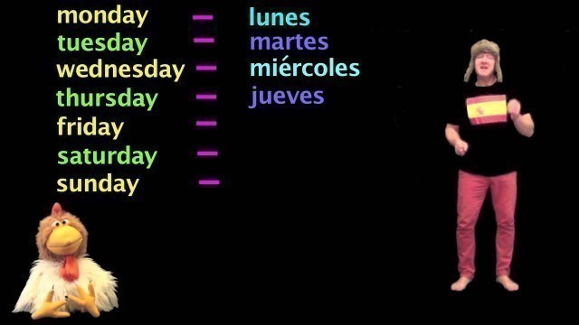'Learn Spanish - Days of the week in Spanish - Spanish Lessons'
