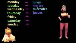 'Learn Spanish - Days of the week in Spanish - Spanish Lessons'