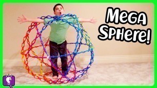'GIANT SPHERE FORTS! Mega HOBERMAN Toy Surprises + Challenge Games by HobbyKidsTV'