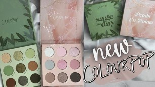'NEW ColourPop PETALS EN POINTE + SAGE THE DAY Palettes | Close Ups, Swatches & Comparisons'