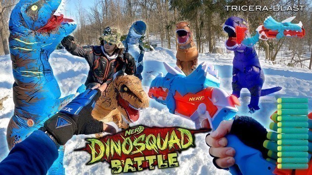 'NERF GUN DINOSQUAD BATTLE | (Nerf First Person Shooter!)'