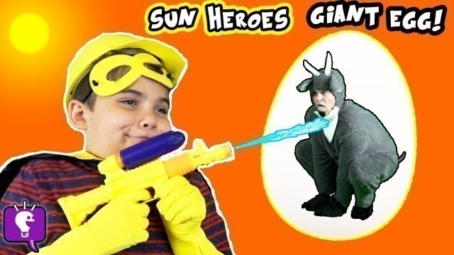 'GIANT GOAT ADVENTURE with HobbyHeroes! Surprise Toys Egg by HobbyKidsTV'