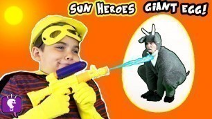 'GIANT GOAT ADVENTURE with HobbyHeroes! Surprise Toys Egg by HobbyKidsTV'