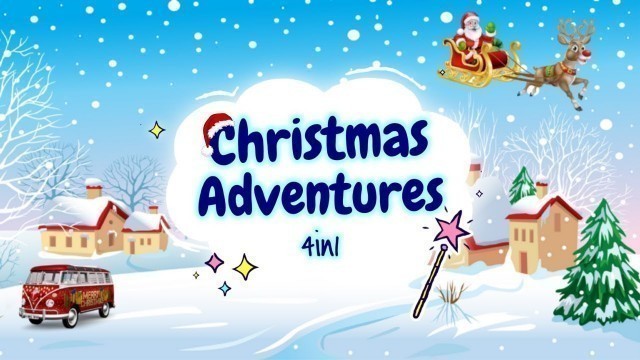 'Sleep Meditation for Kids | CHRISTMAS ADVENTURES 4in1 | Sleep Story for Children'
