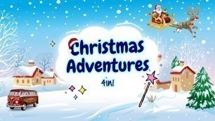 'Sleep Meditation for Kids | CHRISTMAS ADVENTURES 4in1 | Sleep Story for Children'