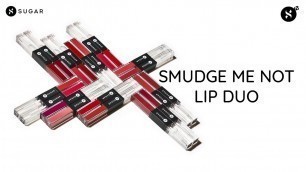 'Smudge Me Not Lip Duo | SUGAR Cosmetics'
