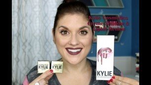 'Kylie Cosmetics Creme Shadow + Love Bite Lipkit Review'