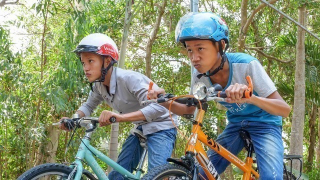 'NERF GUN BIKE RACING BATTLE'