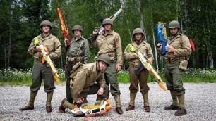 'NERF WORLD WAR 2: D-DAY BATTLE (Nerf Movie)'