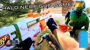 'NERF GUN GAME | HALO EDITION (Nerf First Person Shooter!)'