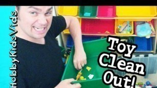 'HobbyKids TOY ROOM Clean Out! SpongeBob Gets Washed Stuffed Animals by HobbyKidsVids'