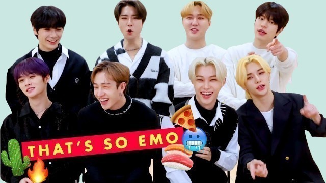 'Kpop Boy Group Stray Kids Competes In Our Super Weird Acting Test | Cosmopolitan'