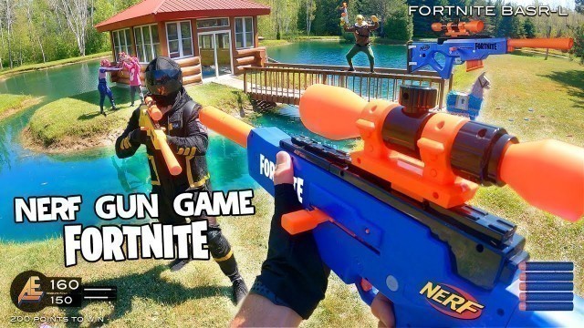 'NERF GUN GAME | FORTNITE EDITION (Nerf First Person Shooter!)'