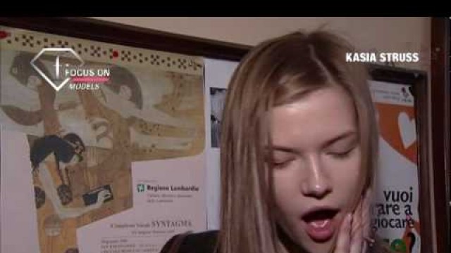 'FashionTV - FTV.com - KASIA STRUSS MODEL TALKS FW 09 10'