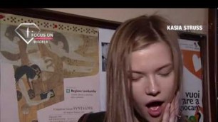 'FashionTV - FTV.com - KASIA STRUSS MODEL TALKS FW 09 10'
