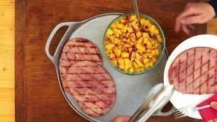'Ham Steak with Grilled Fruit Salsa - Hatfield Quality Meats'