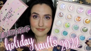 'ColourPop HOLIDAY 2022 Collection | Feels Like Magic Super Shock + Manifest This Palette Vaults'