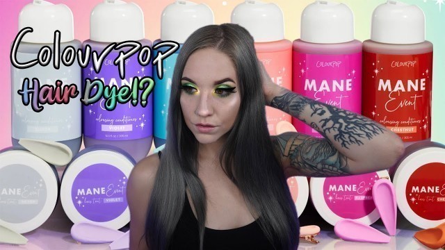 'Colourpop Hair Dye | The Mane Event Silver Hair Tint Demo + Review'