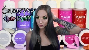 'Colourpop Hair Dye | The Mane Event Silver Hair Tint Demo + Review'