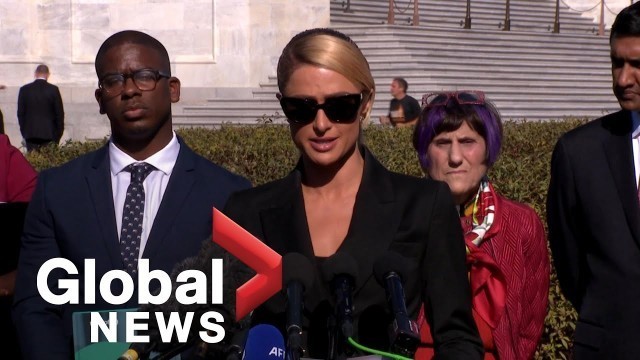 'Paris Hilton shares remarks following hearing on bill to protect kids from abuse in congregate care'