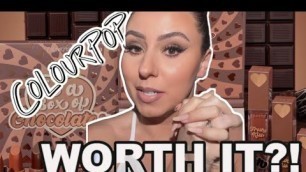 'COLOURPOP NOT A BOX OF CHOCOLATE REVIEW'