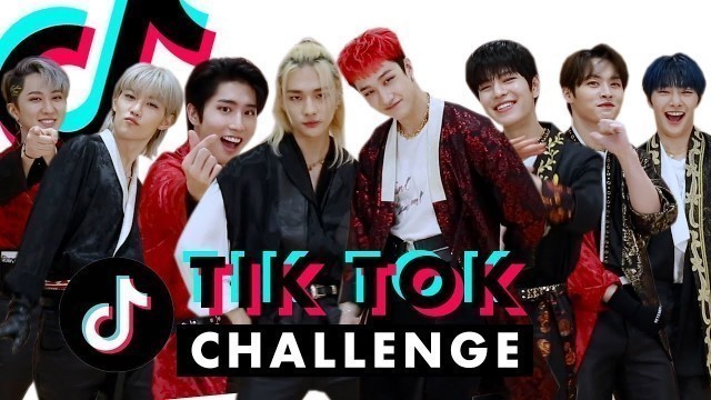 'K-Pop Boy Band Stray Kids Are WAY Too Good at TikTok! | TikTok Challenge Challenge | Cosmopolitan'