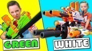 'Using Only ONE Color of NERF Guns to Build Nerf Combo'