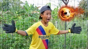 'NERF FOOTBALL REAL VS BARCA SHOT BATTLE'