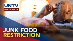 'Unhealthy food promotion, lilimitahan sa Britain mula April 2022'