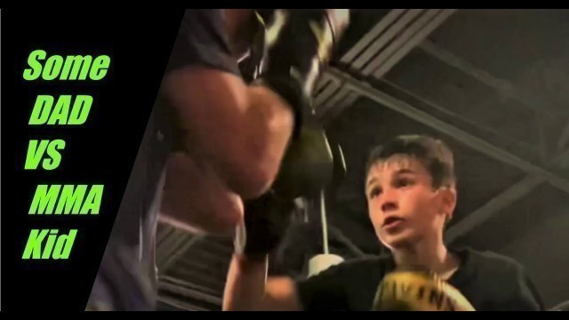 'Karate DAD VS 14yo MMA Kid. A kids dad at the gym challenges Cage Fight Champ | Rhonin Swenson MMA'