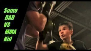 'Karate DAD VS 14yo MMA Kid. A kids dad at the gym challenges Cage Fight Champ | Rhonin Swenson MMA'