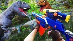 'Nerf War: Jurassic Park Battle'