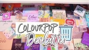 '50+COLOURPOP EYESHADOW PALETTE DECLUTTER & COLLECTION 2021'