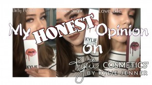 'KYLIE COSMETICS: Dirty Peach, Brown Sugar, and Love Bite swatchfest and Mini Review'
