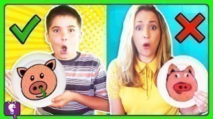 'Pancake Art Challenge! Learn to Make HobbyPig and HobbyKids Logo --Part 1'