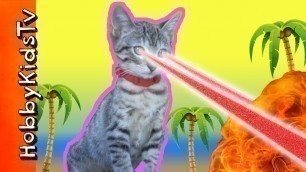 'Giant HobbyKitty Stomps Around Toy Town with Laser Eyes'