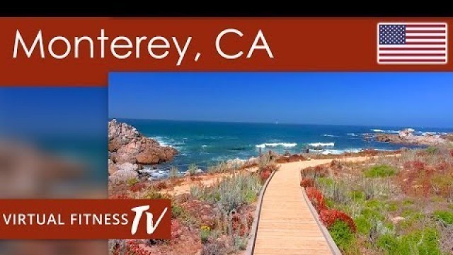 'Treadmill Scenery Beach and Coastal Run in Monterey - California - USA'