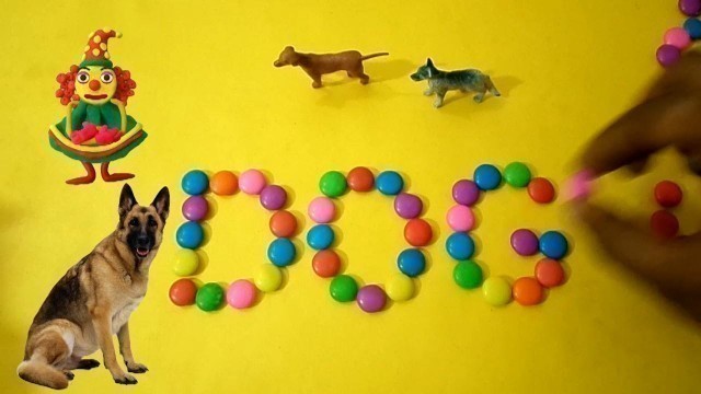 'Learn Domestic Animals for Kids | Learn Animals Names | Colourful Candy\'s | Lessons for Kids'