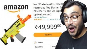 'I BOUGHT THE MOST EXPENSIVE NERF GUN FROM AMAZON'